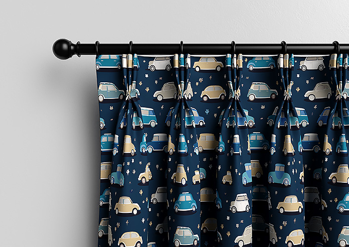 Roadtrip, Navy Blue - Made to Measure Curtains - Image 11